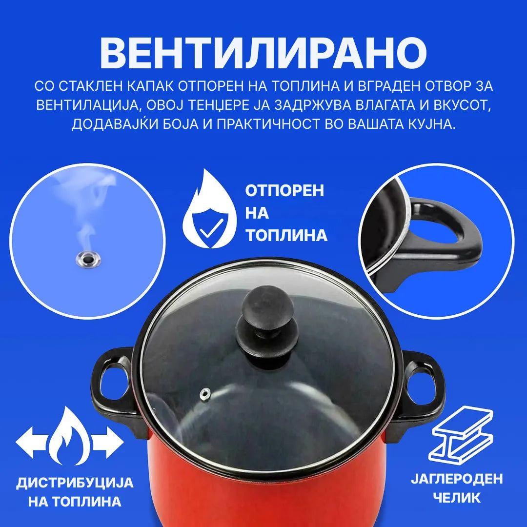 3 во 1 Уред за динстање, варење и пржење