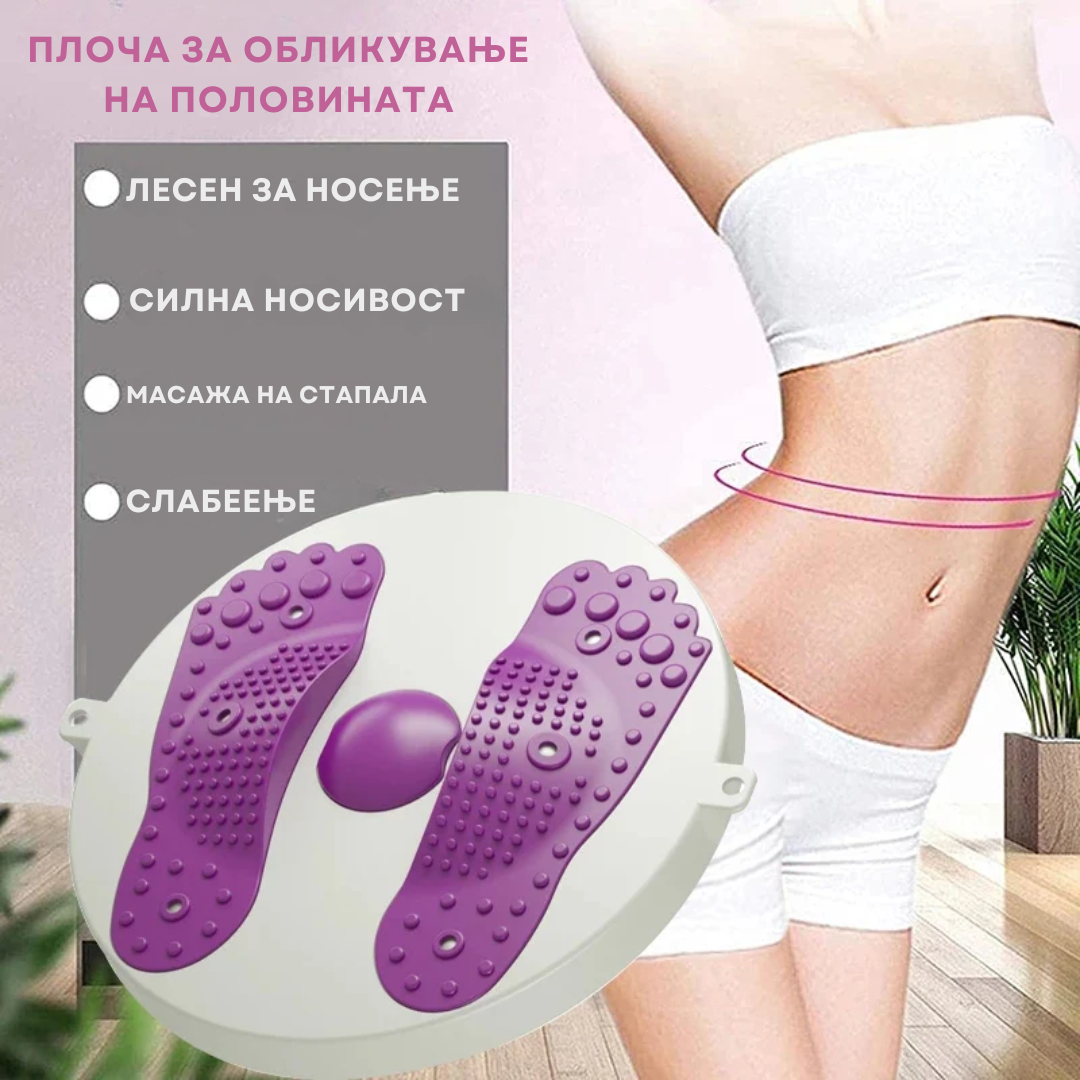 Balance board for exercise and waist rotation massage