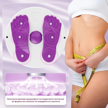 Balance board for exercise and waist rotation massage
