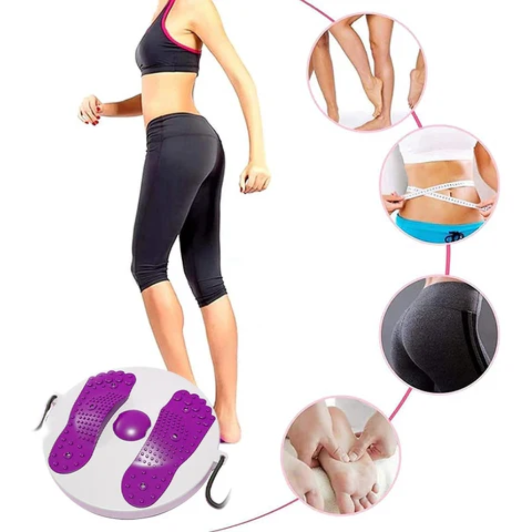 Balance board for exercise and waist rotation massage