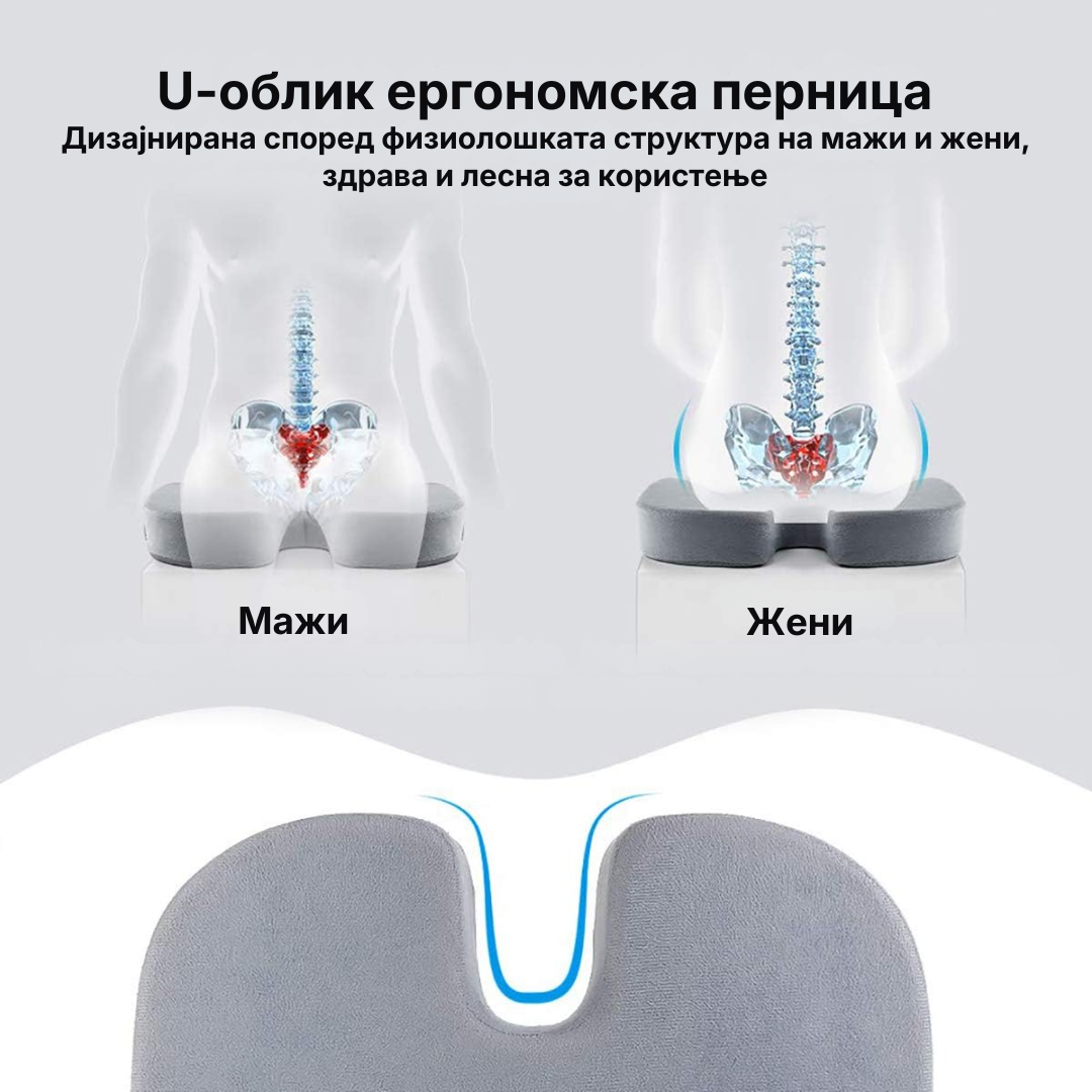 Ortho Sit - гел јастук за правилно долго седење без болка